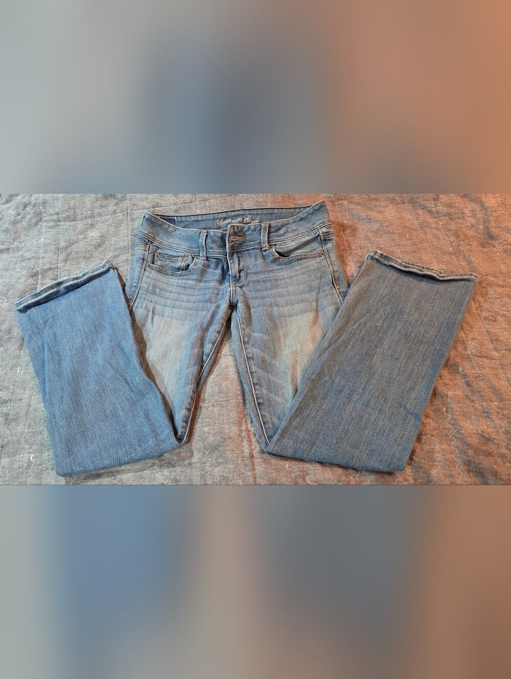 American Eagle Outfitters Women's Light Blue Slim Boot Jeans